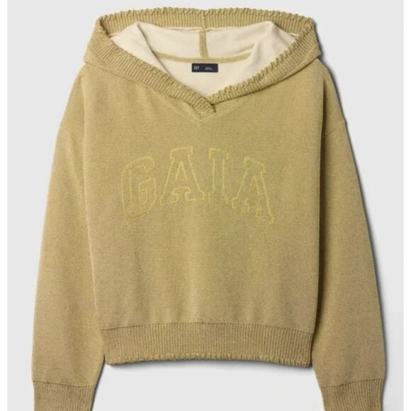 Cult Gaia x Gap Limited Edition Gold Hoodie Sweatshirt NWT - Picture 5 of 12